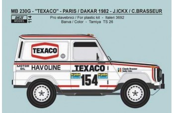 Transkit – Mercedes 230G „TEXACO“ Paris - Dakkar 1982